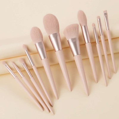 Muting Custom Logo Wholesale 11pcs Eye Brush Set Blend Eyeshadow Blush Brush Eye Makeup Brush Set