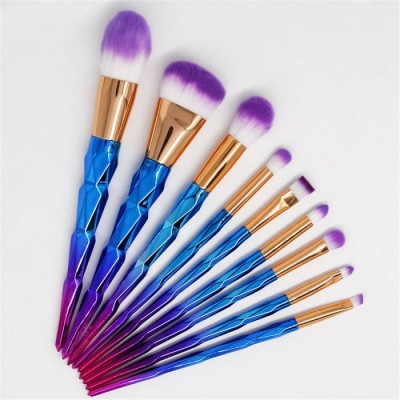 Muting 10Pcs Make Up Brushes Set Eyeshadow Eyeliner Eyebrow Brush Black Make Up Eye Brushes